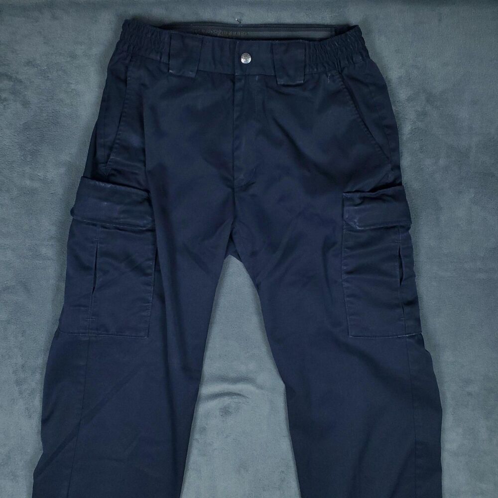 5.11 Tactical Pants Mens 32x34 Cargo Navy Blue Workwear Utility Pockets Uniform - Picture 5 of 15